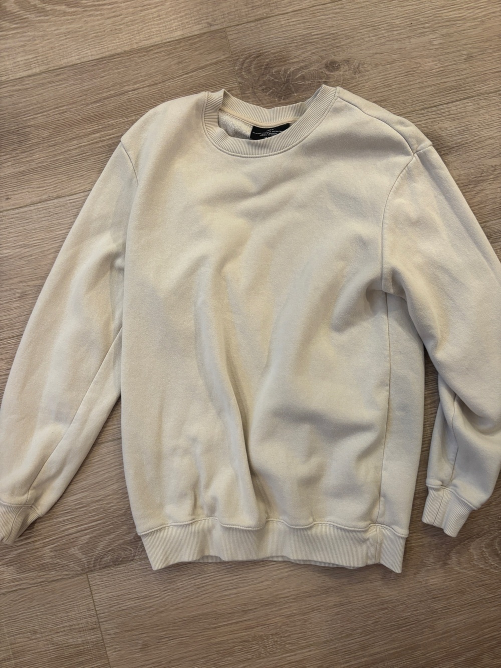 H&M Men's Crewneck Sweater in Beige